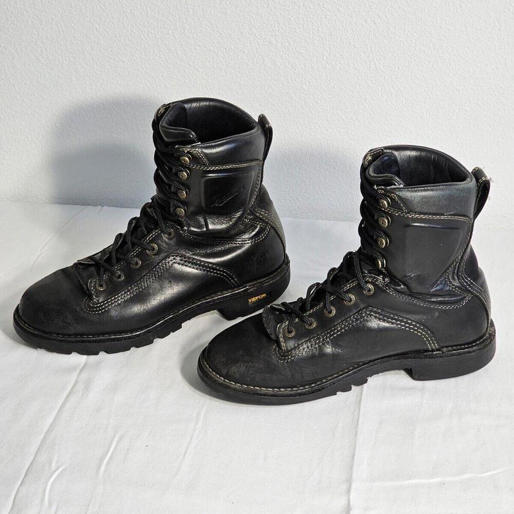 Danner 8" Quarry 3.0 Black PT Leather Combat Boots Men's Size EU 42 US 8.5 EE - Picture 3 of 12